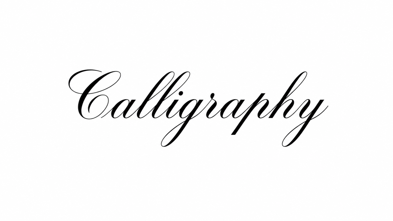Calligraphy class